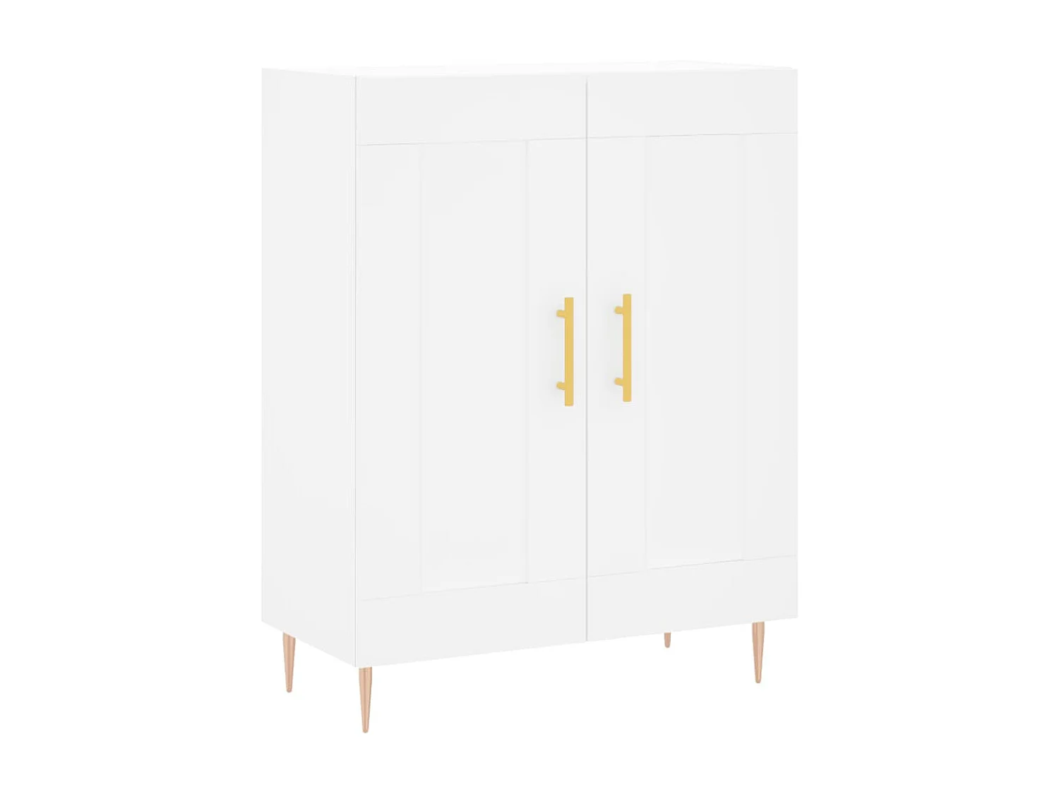 Credenza cassettiera cassettiera mobile contenitore organizer cucina soggiorno soggiorno alto 69,5 x 34 x 180 cm derivati ​​del legno bianco 02_0032690