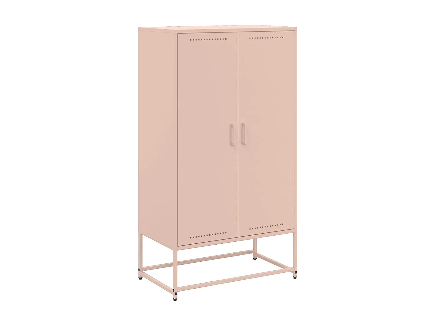 Credenza buffet cassettiera mobile contenitore organizer cucina soggiorno soggiorno alto 68,5 x 38,5 x 123,5 cm acciaio Rosa 02_0035160