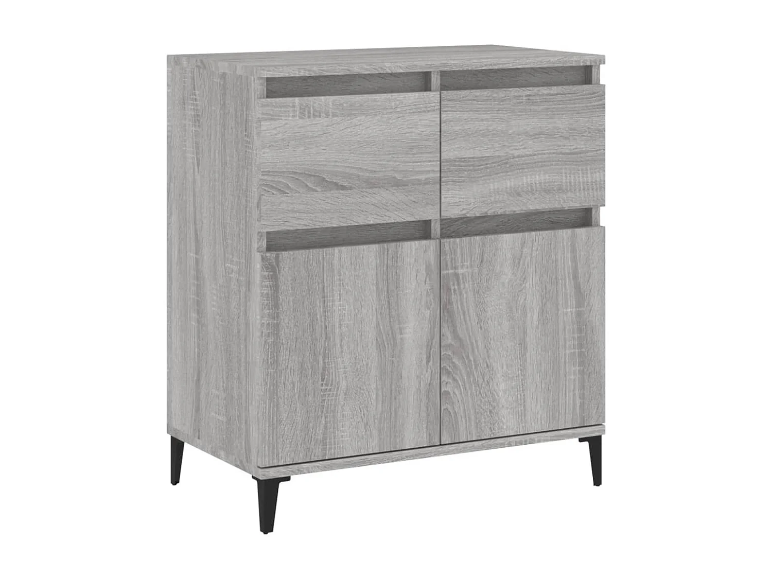 Aparador buffet cômoda armário organizador cozinha sala sala Sonoma 60 x 35 x 70 cm madeira trabalhada cinza 02_0036414