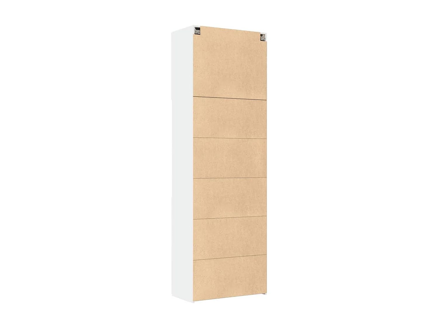 Aparador cômoda armário armário organizador cozinha sala sala alto 80 x 42,5 x 249 cm madeira trabalhada branca 02_0032777