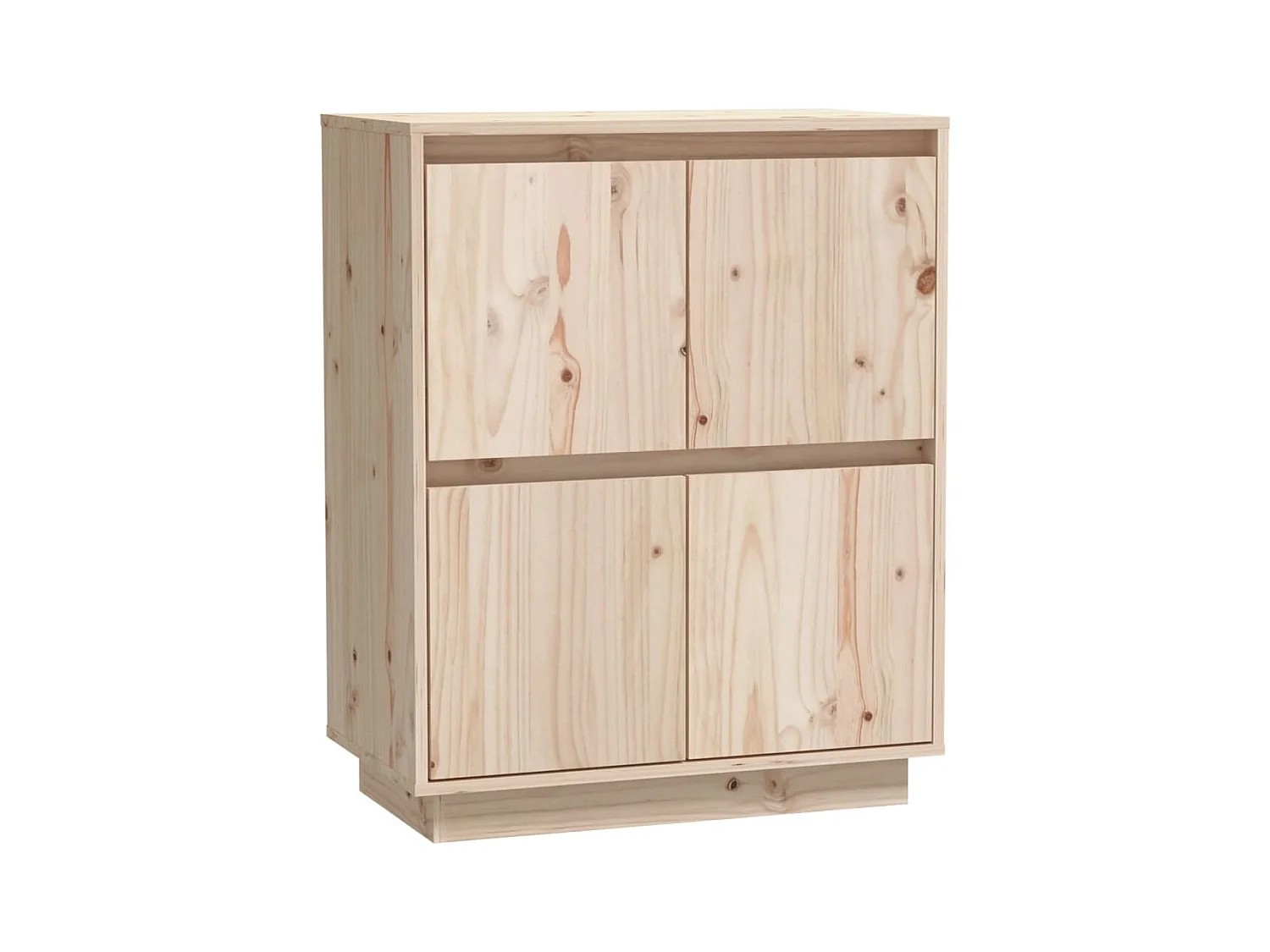 Aparador cômoda armário armário organizador cozinha sala sala 60 x 34 x 75 cm madeira maciça de pinho marrom 02_0029617