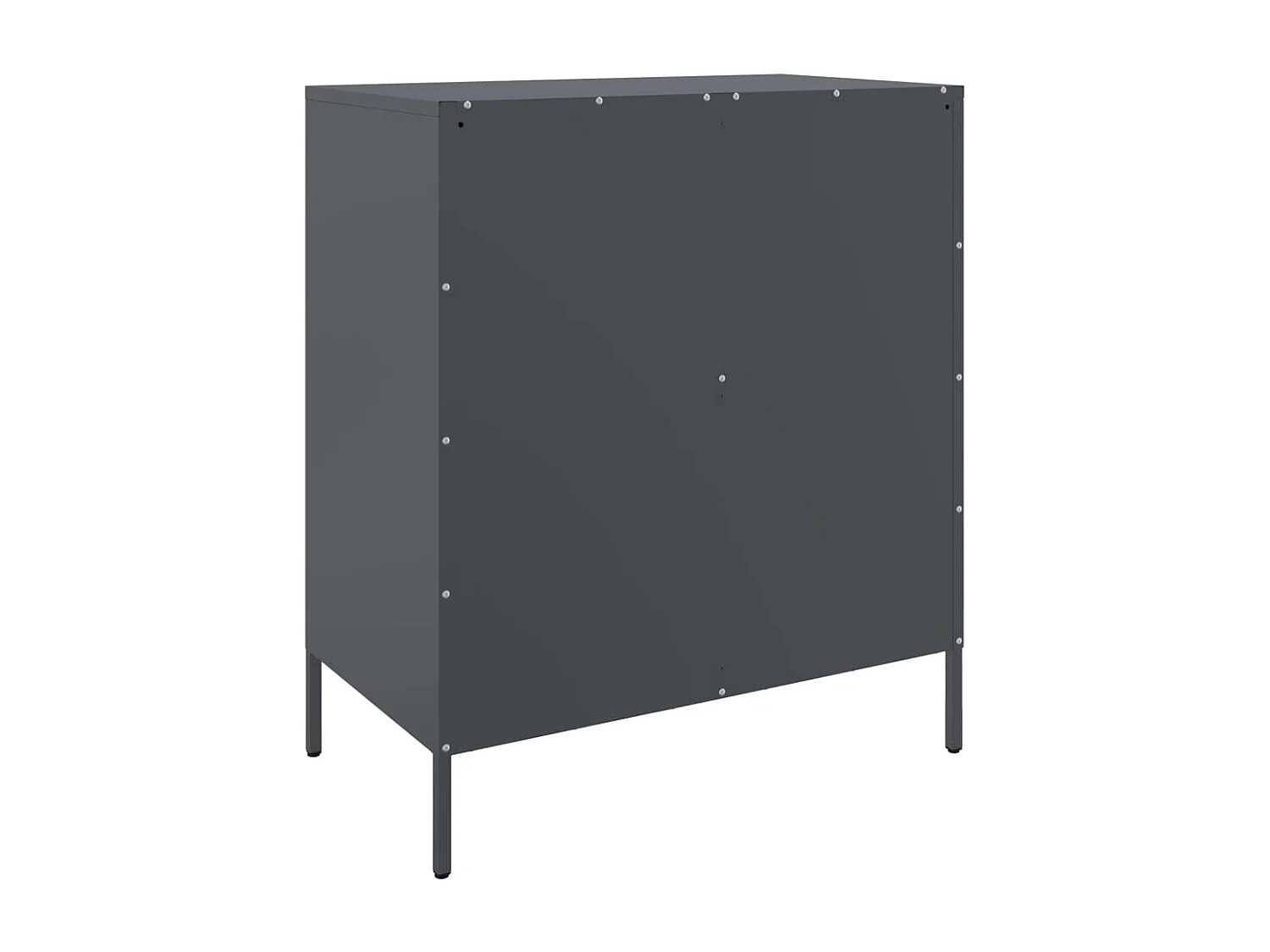Credenza cassettiera armadio contenitore organizer cucina soggiorno soggiorno 68 x 39 x 79 cm acciaio antracite 02_0029706