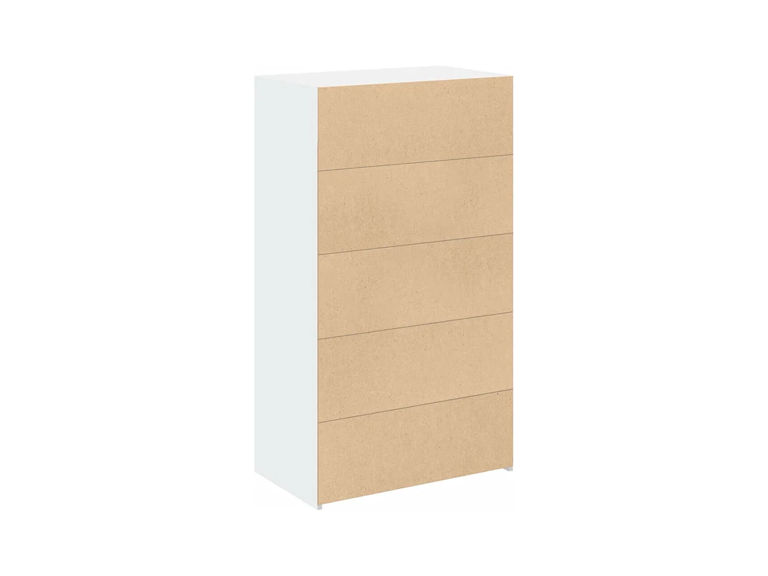 Credenza cassettiera cassettiera mobile contenitore organizer cucina soggiorno soggiorno alto 70 x 41 x 124 cm derivati ​​del legno bianco 02_0032763