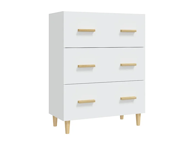 Buffet aparador cômoda armário unidade de armazenamento organizador cozinha sala sala 70 x 34 x 90 cm madeira trabalhada branca 02_0030484