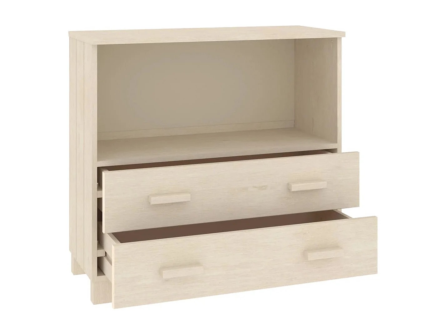 Aparador cómoda cómoda armario mueble organizador cocina salón salón 85 x 35 x 80 cm madera maciza de pino marrón 02_0032180