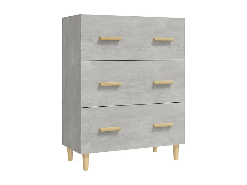 Credenza cassettiera cassettiera mobile contenitore organizer cucina soggiorno soggiorno 70 x 34 x 90 cm derivati ​​del legno grigio 02_0032081