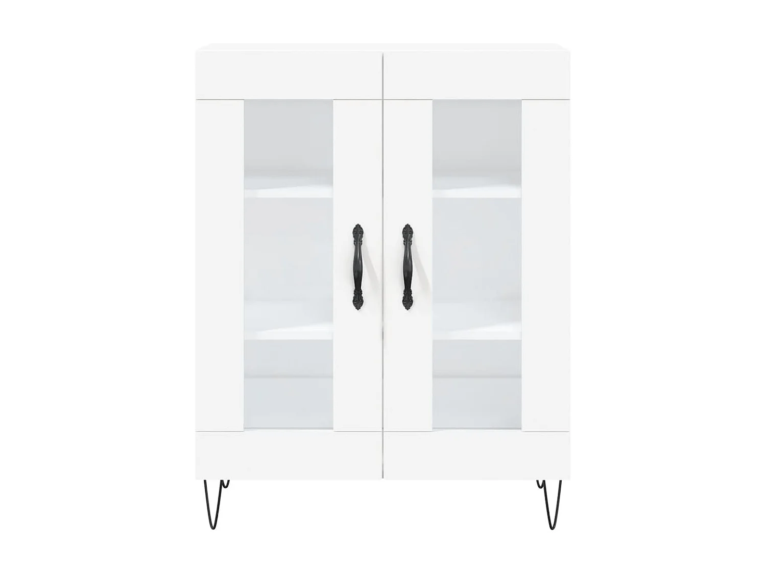 Buffet aparador cômoda armário unidade de armazenamento organizador cozinha sala sala 69,5 x 34 x 90 cm madeira trabalhada branca 02_0030435