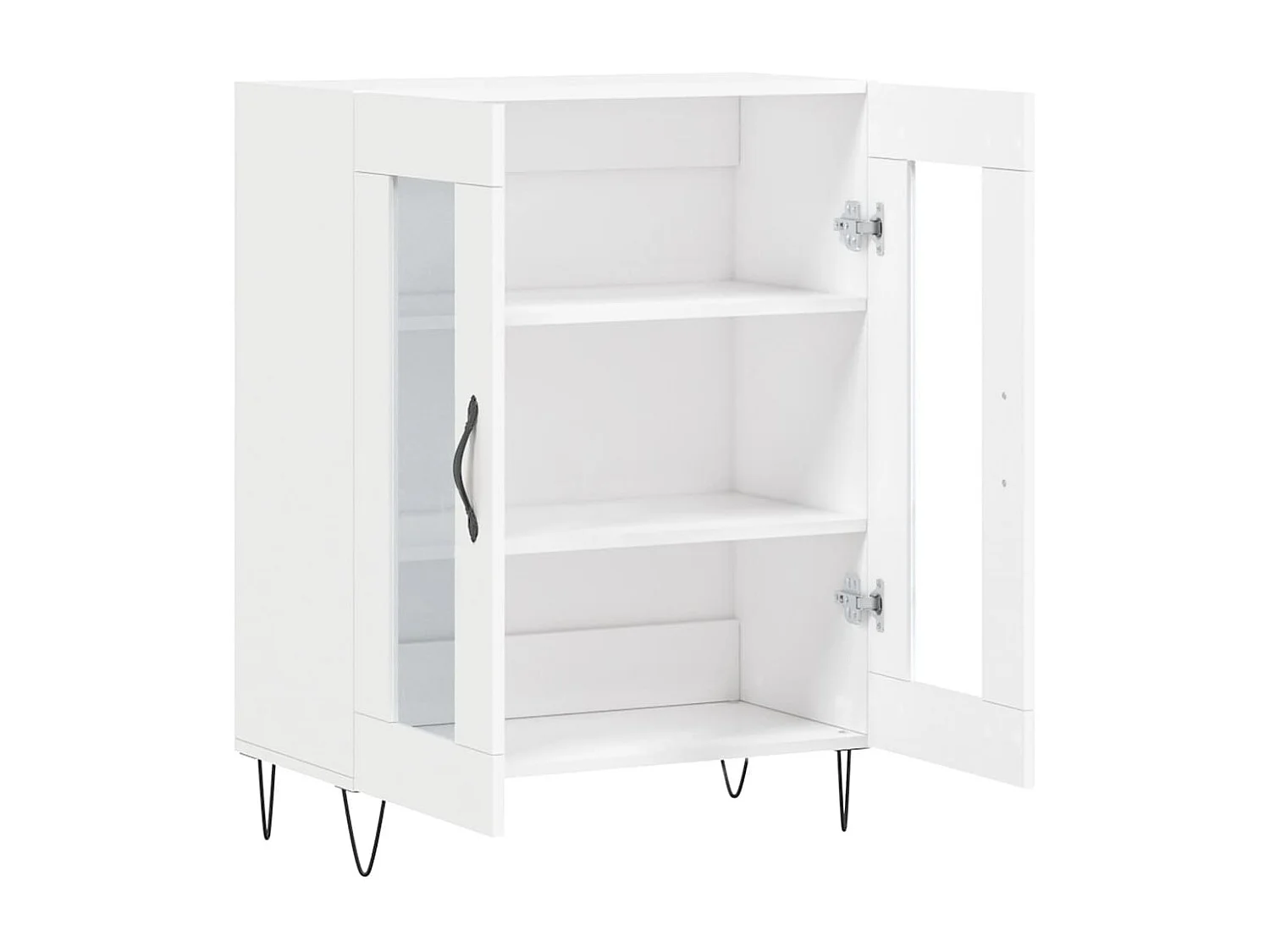 Buffet aparador cômoda armário unidade de armazenamento organizador cozinha sala sala 69,5 x 34 x 90 cm madeira trabalhada branca 02_0030435