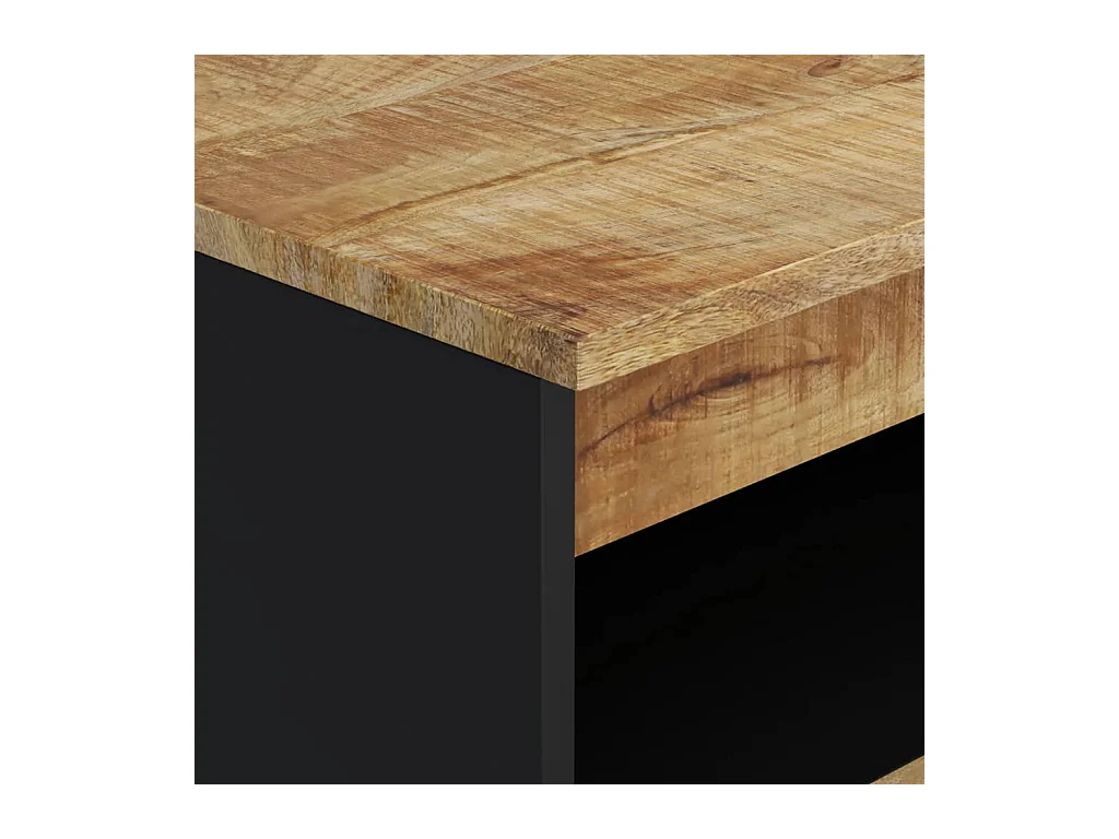 Aparador cómoda mueble almacenaje organizador cocina salón salón con 2 puertas 60 x 33 x 75 cm madera maciza de mango marrón 02_0029728