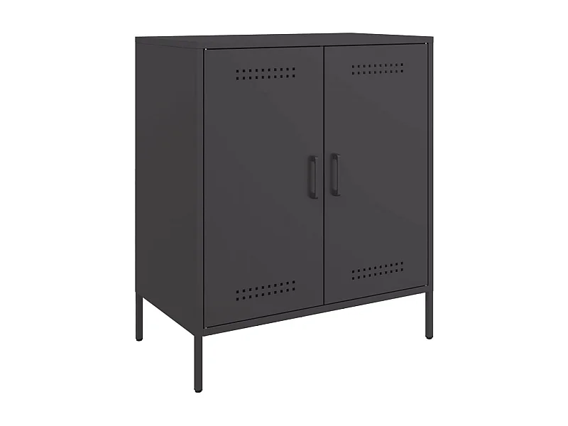 Aparador Buffet cômoda armário organizador cozinha sala sala 68 x 39 x 79 cm aço preto 02_0036020