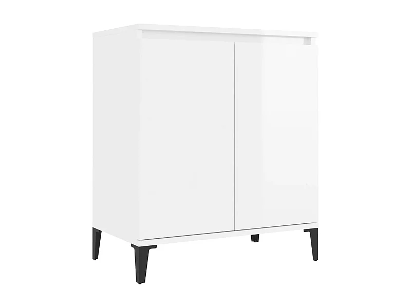 Credenza buffet cassettiera mobile contenitore organizer cucina soggiorno lucido 60 x 35 x 70 cm pannelli compositi bianco 02_0030663