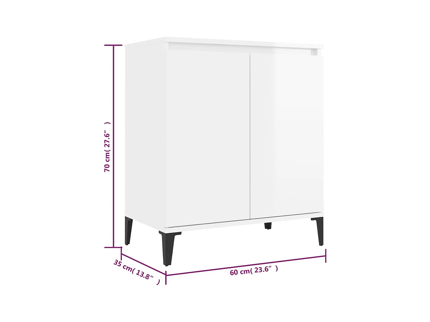 bahut commode armoire bois blanche 60 x 35 x 70 cm 02_0030663