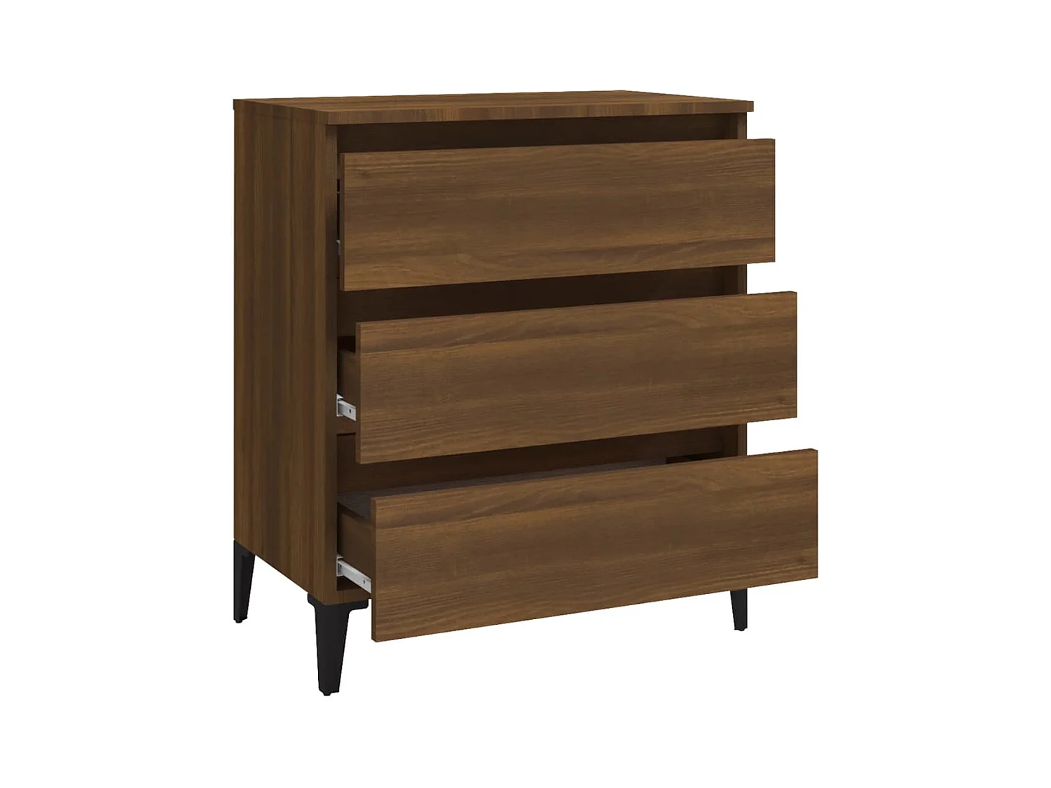 Buffet aparador cômoda armário unidade de armazenamento organizador cozinha sala sala 60 x 35 x 69 cm madeira trabalhada marrom 02_0031286