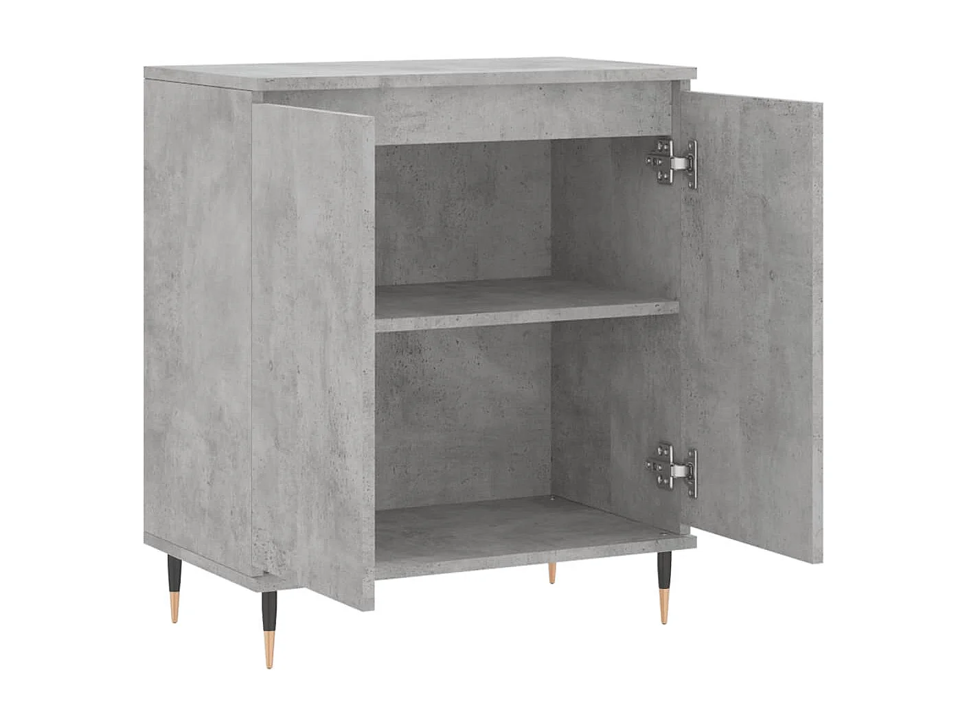 Credenza buffet cassettiera mobile contenitore organizer cucina soggiorno soggiorno 60 x 35 x 70 cm derivati ​​del legno grigio 02_0031989