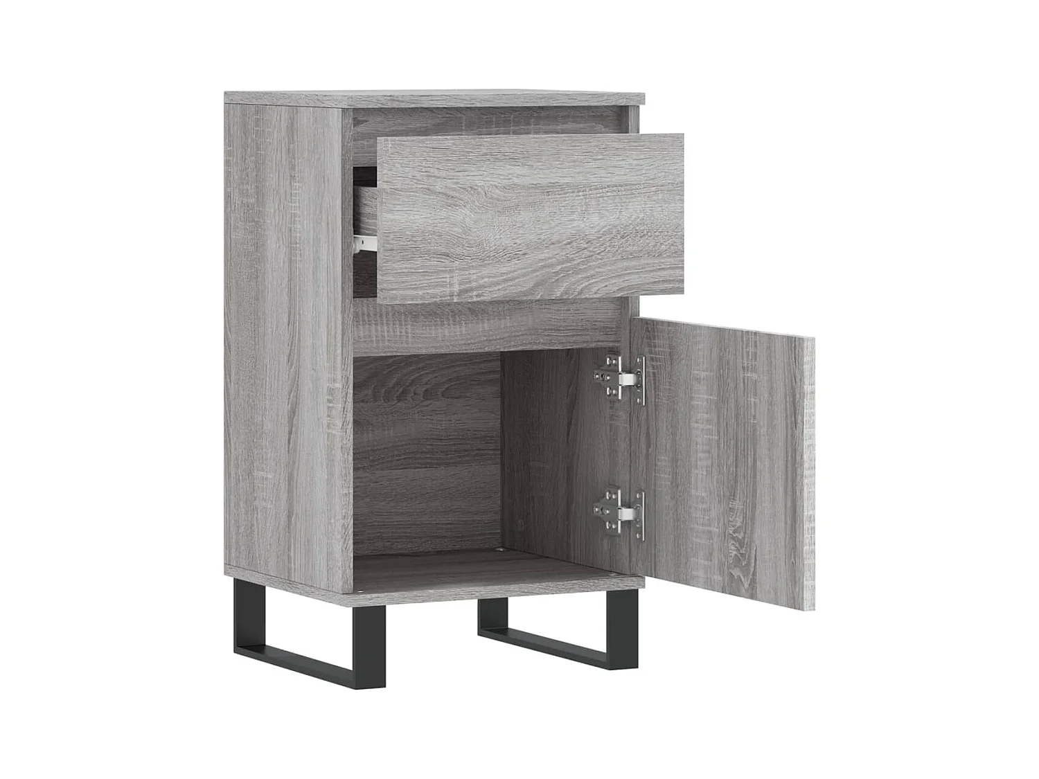 Credenza buffet cassettiera mobile contenitore organizer cucina soggiorno soggiorni set da 2 sonoma 40 x 35 x 70 cm pannelli compositi grigio 02_0036946