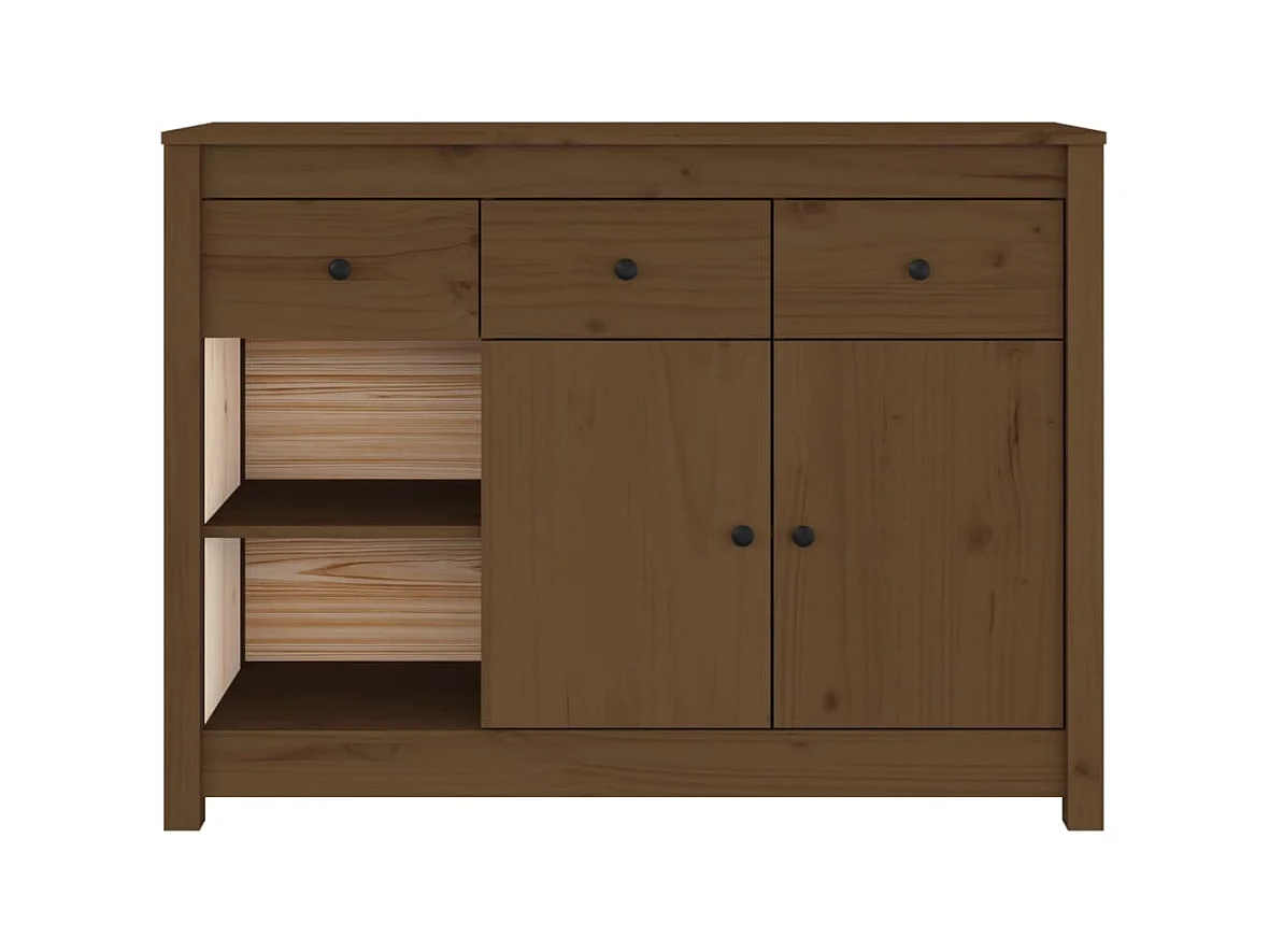 bahut commode armoire bois marron 100 x 35 x 74 cm 02_0035726