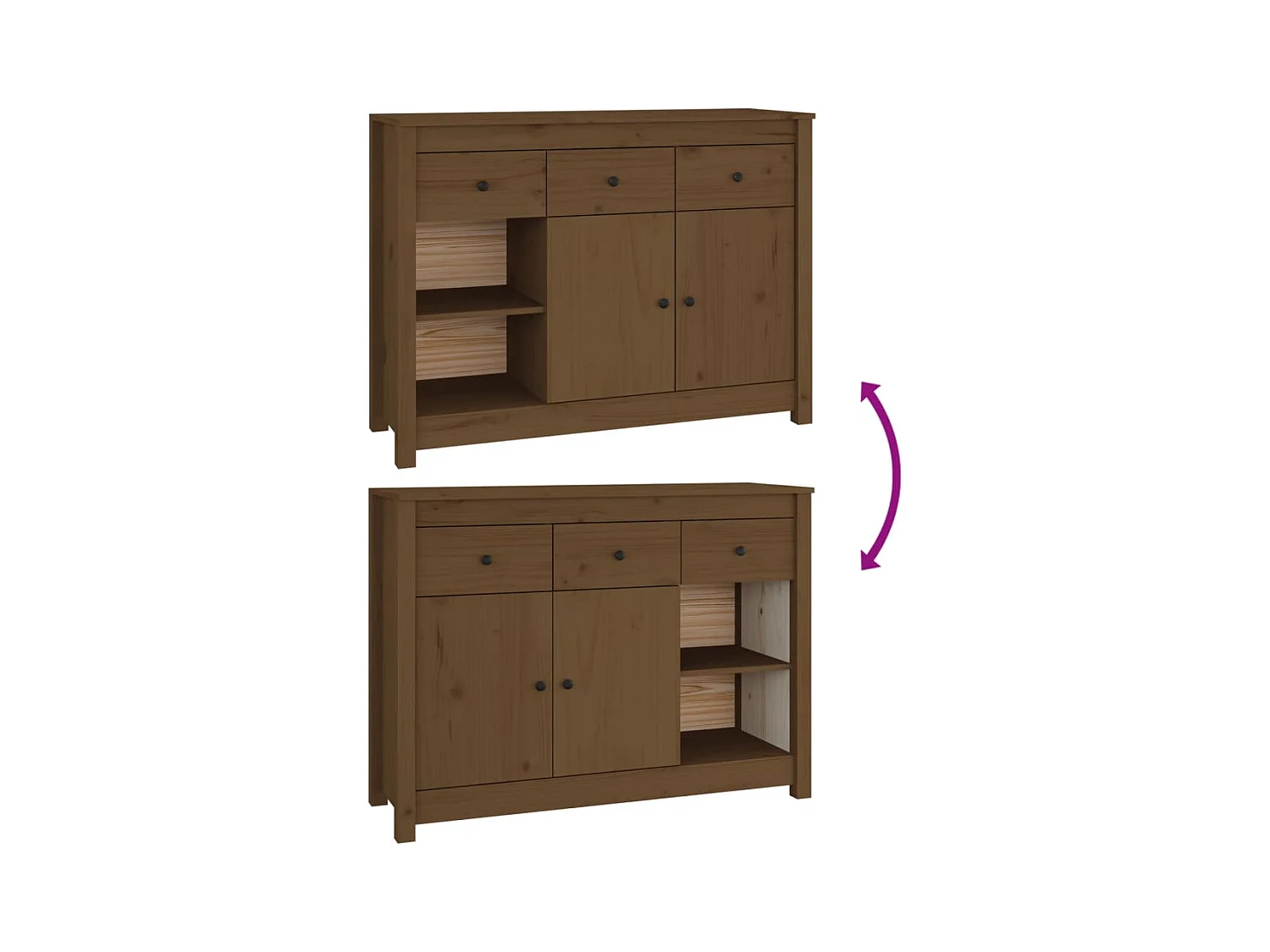 bahut commode armoire bois marron 100 x 35 x 74 cm 02_0035726