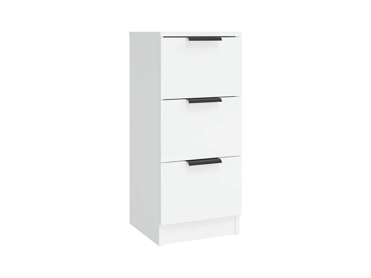 Credenza buffet cassettiera mobile contenitore organizer cucina soggiorno soggiorni 3 pz derivati ​​del legno bianco 02_0036996