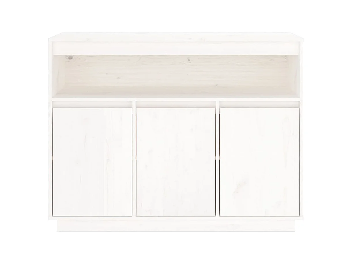 bahut commode armoire bois blanche 104.5 x 34 x 80 cm 02_0030182