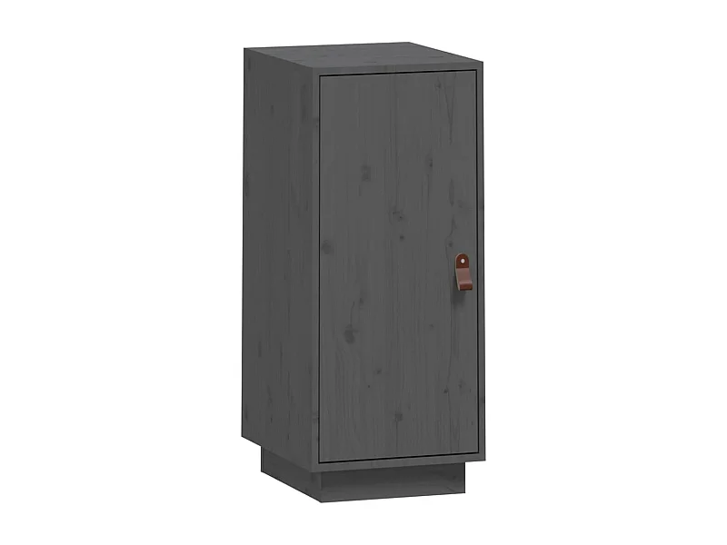 Aparador buffet cómoda mueble almacenaje organizador cocina salón salón 34 x 40 x 75 cm madera maciza de pino gris 02_0031786