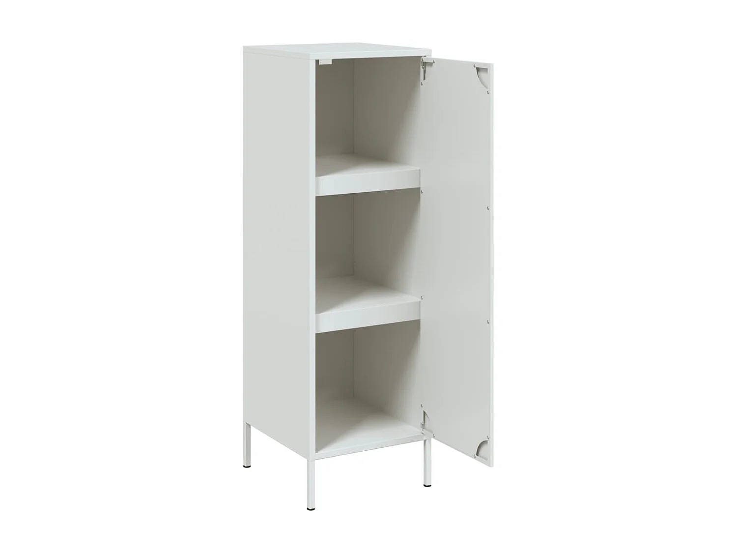 Credenza buffet cassettiera mobile contenitore organizer cucina soggiorno soggiorno alto 36 x 39 x 113 cm acciaio bianco 02_0032439
