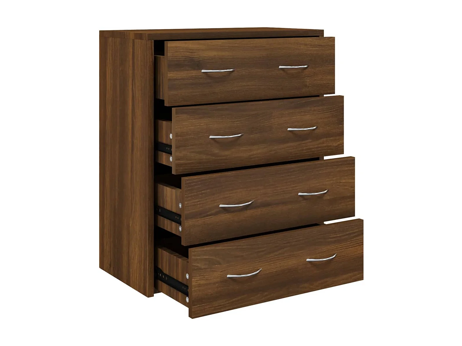 Aparador buffet cômoda armário organizador cozinha sala sala com 4 gavetas 60 x 30,5 x 71 cm marrom 02_0029752