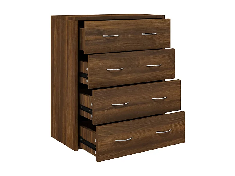 Aparador buffet cômoda armário organizador cozinha sala sala com 4 gavetas 60 x 30,5 x 71 cm marrom 02_0029752
