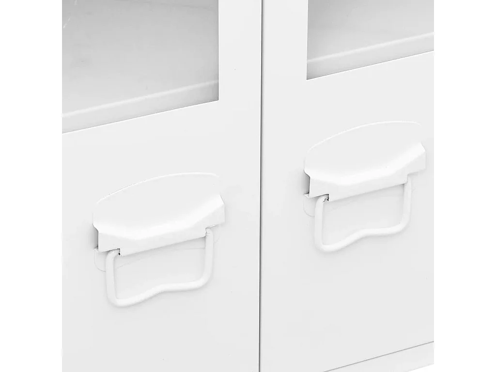 bahut commode armoire métal blanche 105 x 35 x 62 cm 02_0035679