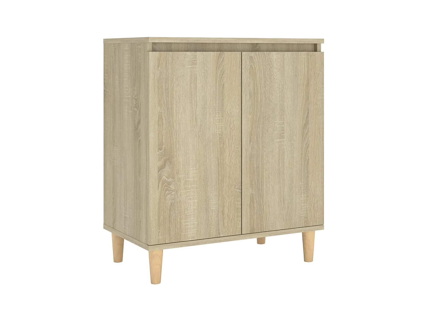 Credenza, credenza, cassettiera, mobiletto, organizer, cucina, soggiorno, soggiorno, con gambe in legno Sonoma, derivati ​​del legno marrone 02_0030089