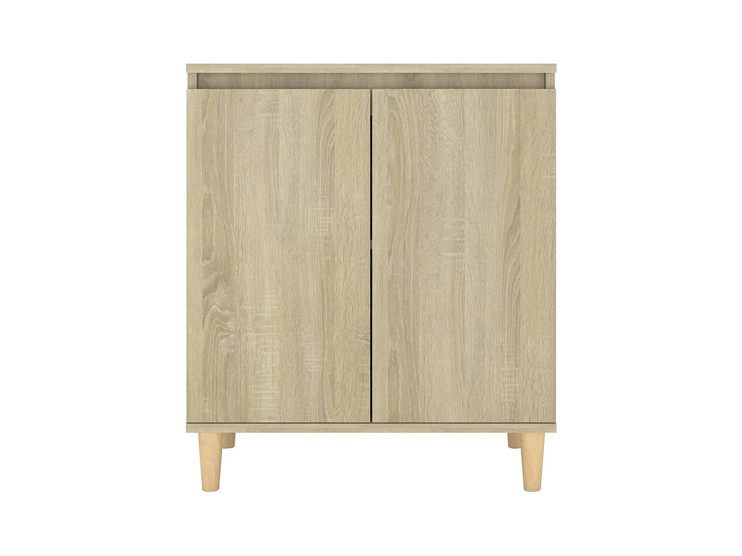 Credenza, credenza, cassettiera, mobiletto, organizer, cucina, soggiorno, soggiorno, con gambe in legno Sonoma, derivati ​​del legno marrone 02_0030089