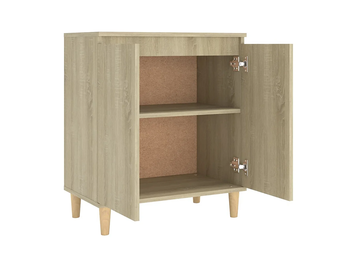 Credenza, credenza, cassettiera, mobiletto, organizer, cucina, soggiorno, soggiorno, con gambe in legno Sonoma, derivati ​​del legno marrone 02_0030089
