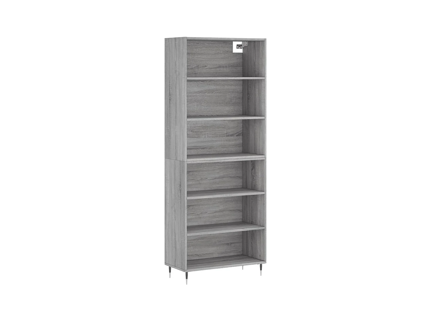 Credenza credenza cassettiera mobile contenitore organizer cucina soggiorno soggiorno Sonoma 69,5 x 32,5 x 180 cm derivati ​​del legno grigio 02_0036421
