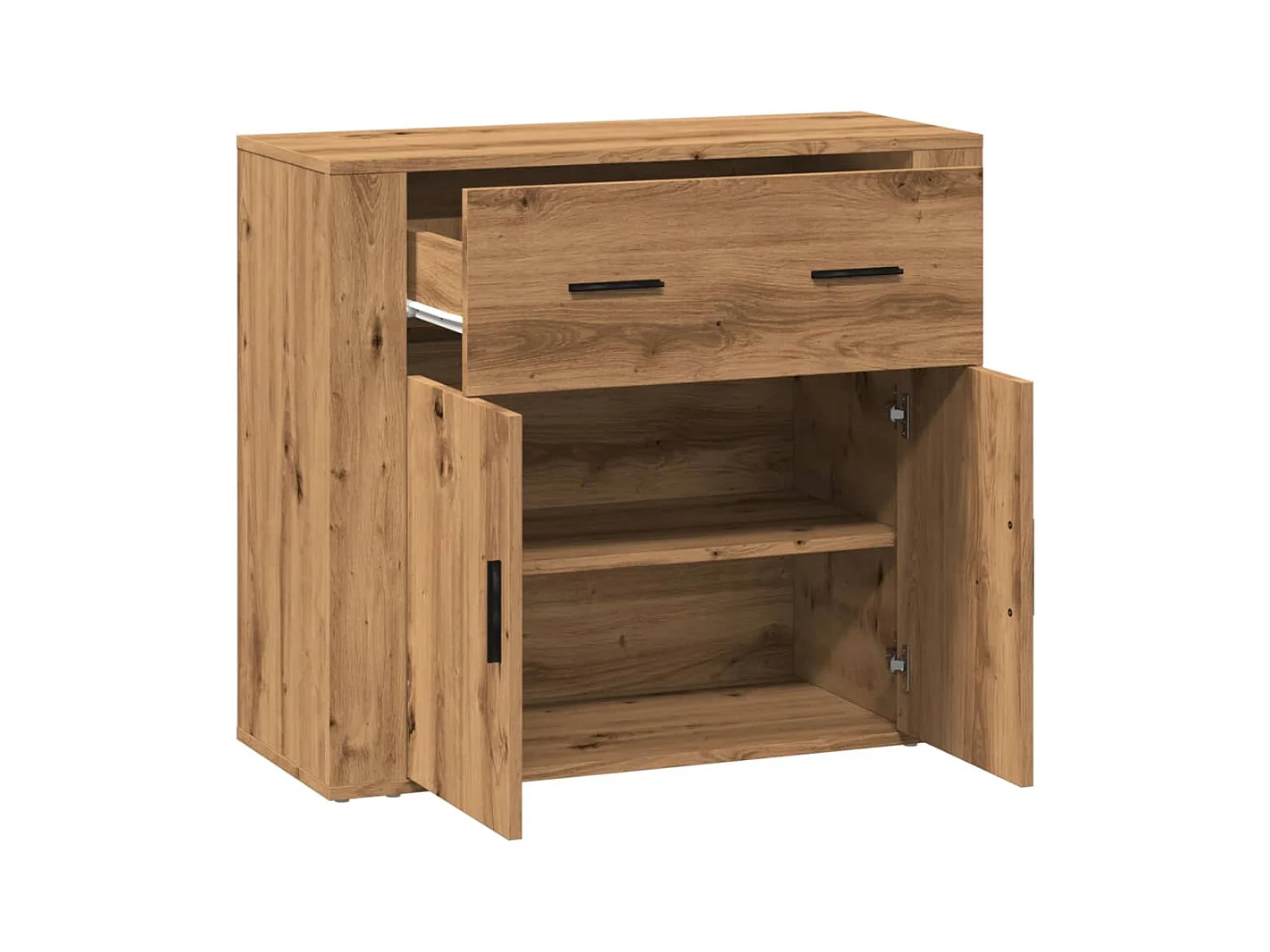 Credenza buffet cassettiera mobile contenitore organizer cucina soggiorno stanza dei bricolage 80 x 33 x 70 cm derivati ​​del legno marrone 02_0030821