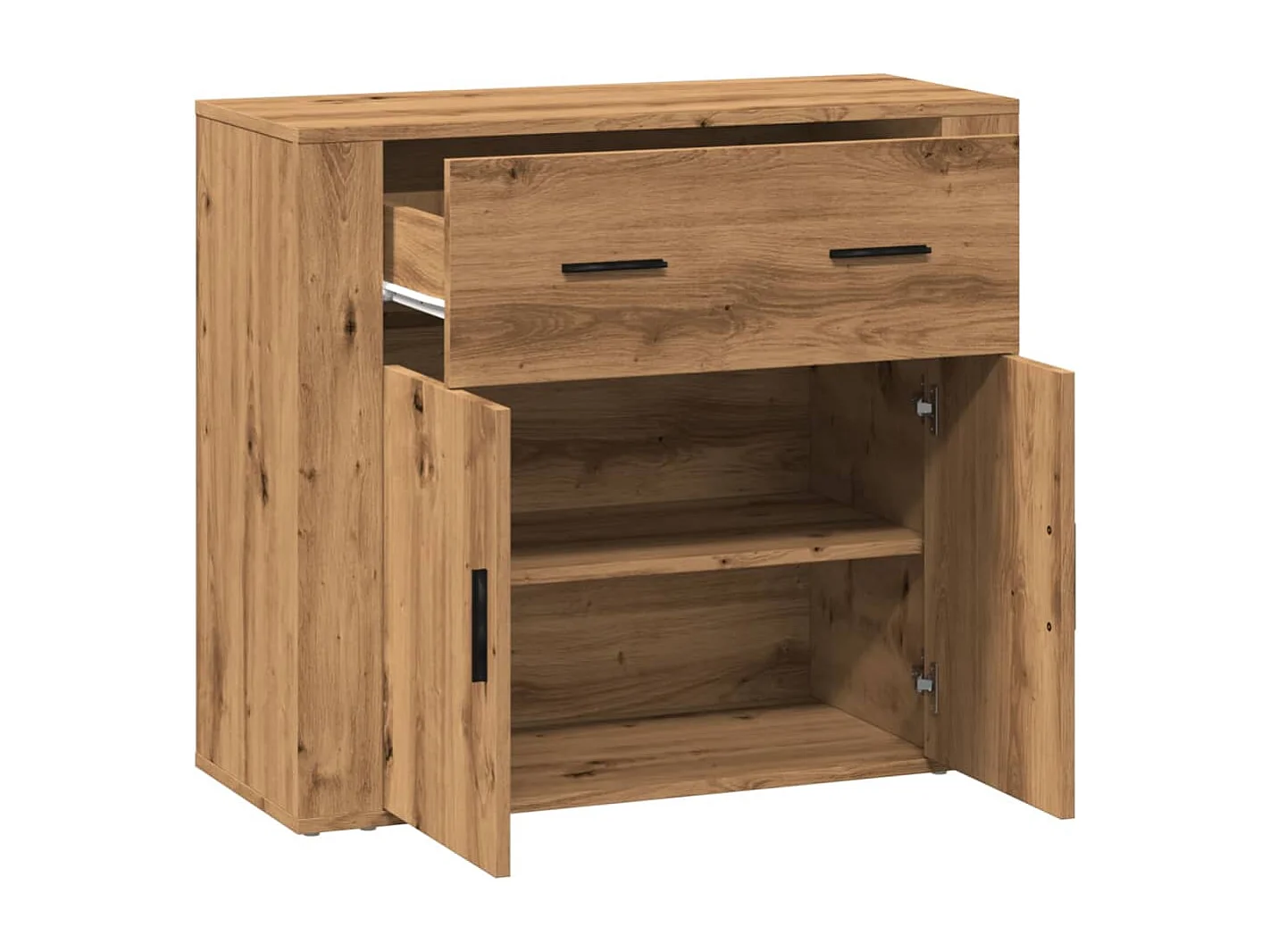 Aparador buffet cómoda armario unidad de almacenamiento organizador cocina salón sala de manualidades 80 x 33 x 70 cm madera contrachapada marrón 02_0030821