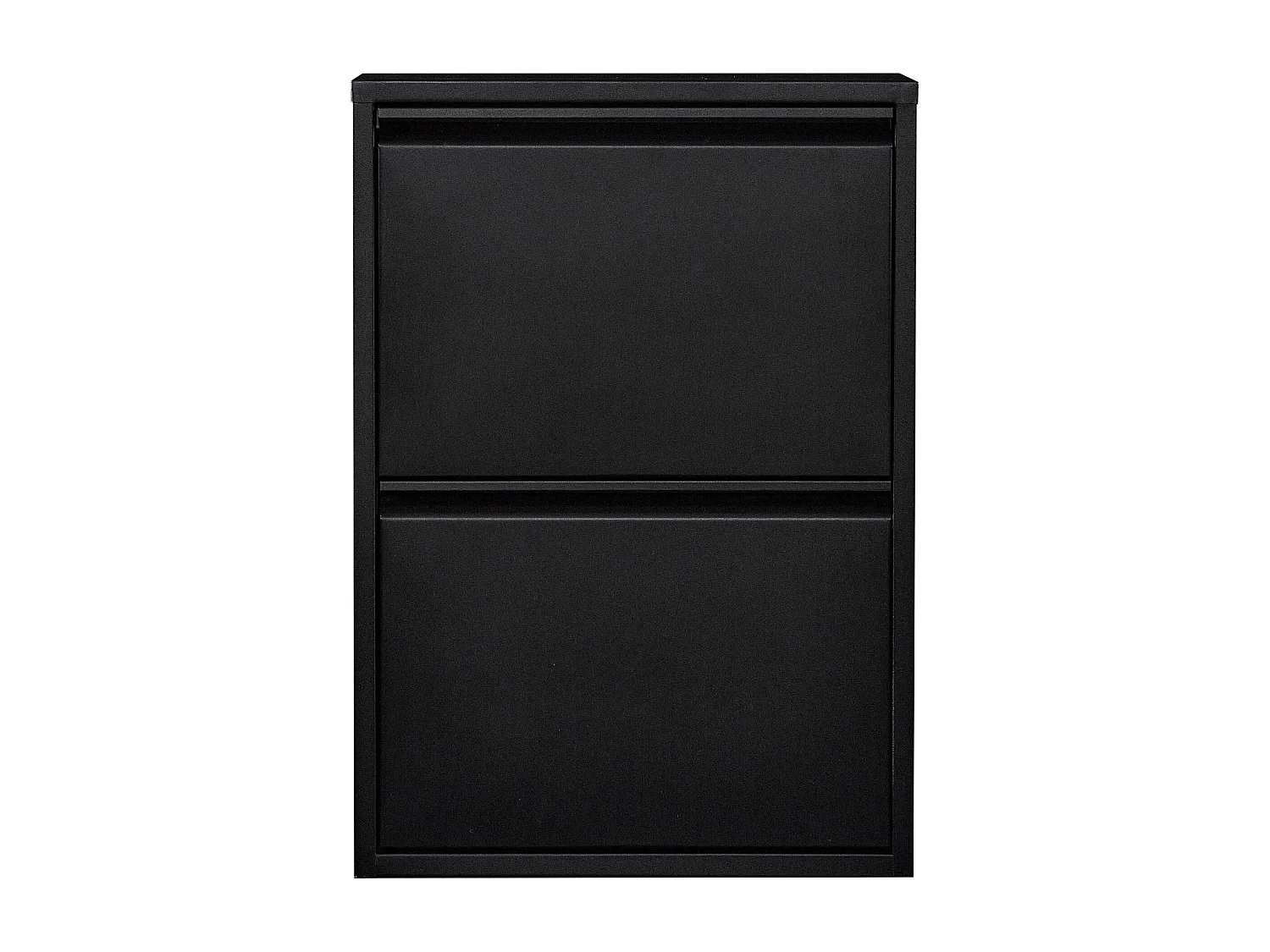 Scarpiera con 2 cassetti ribaltabili nera 03_0007636