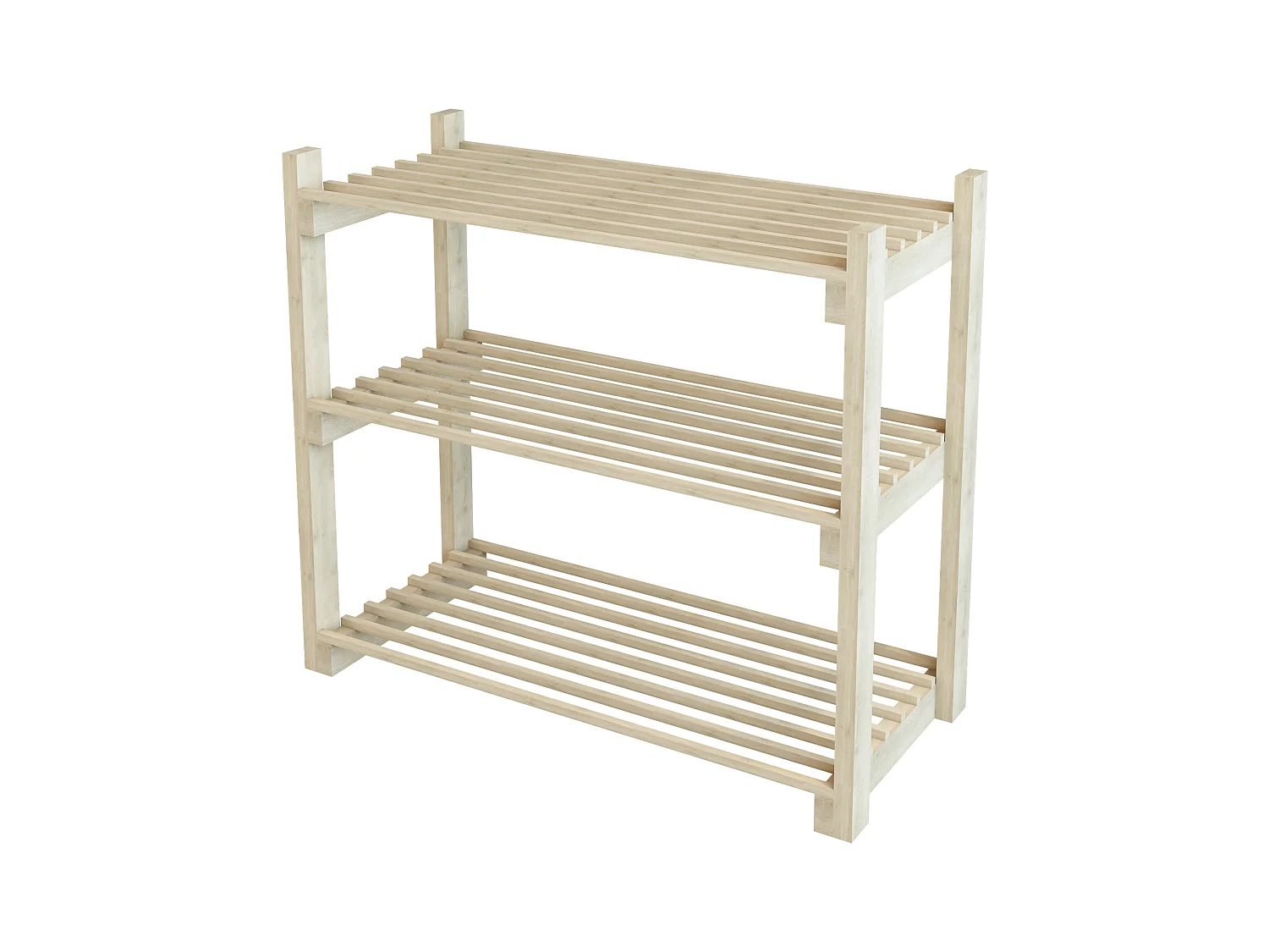 Scarpiera a 3 livelli pino 60 x 68 x 30 cm naturale 03_0007652