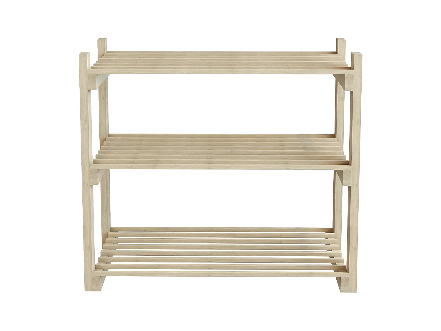 Scarpiera a 3 livelli pino 60 x 68 x 30 cm naturale 03_0007652