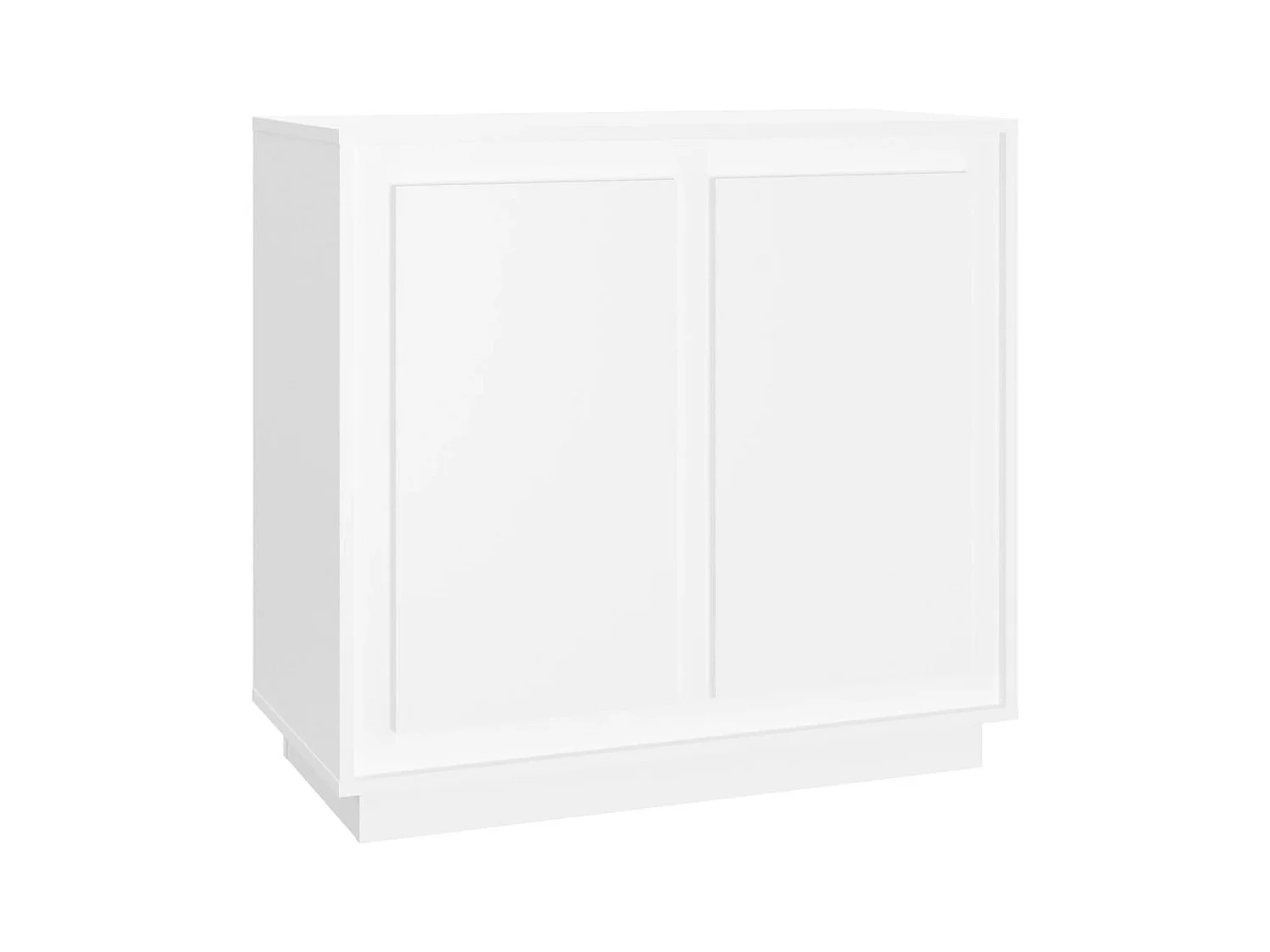 Credenza buffet cassettiera mobile contenitore organizer cucina soggiorno soggiorno 80 x 34 x 75 cm derivati ​​del legno bianco 02_0030514