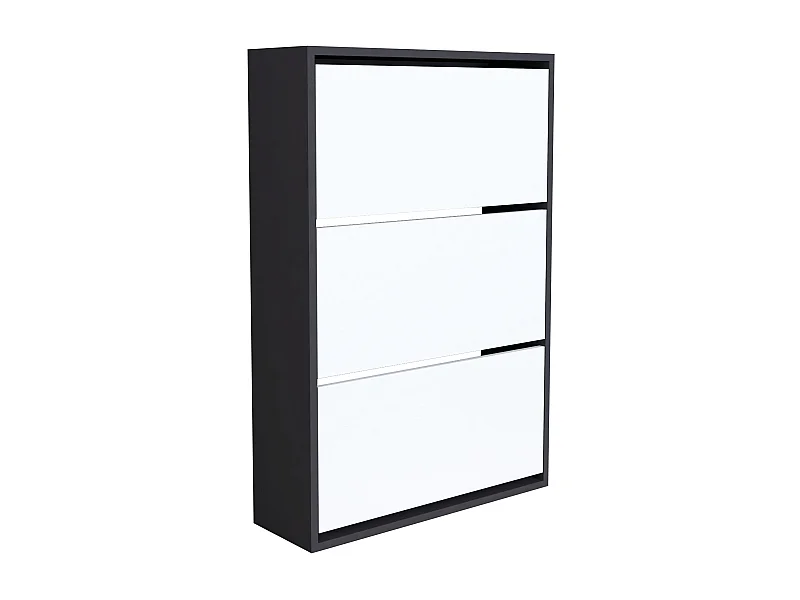 Zapatero 110 x 74 x 24 cm blanco antracita 03_0007615