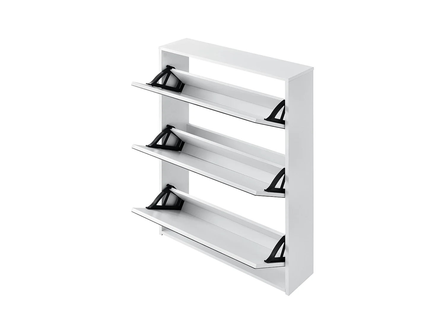 Étagère à chaussures design blanche 63 x 17 x 102.5 cm 03_0005165