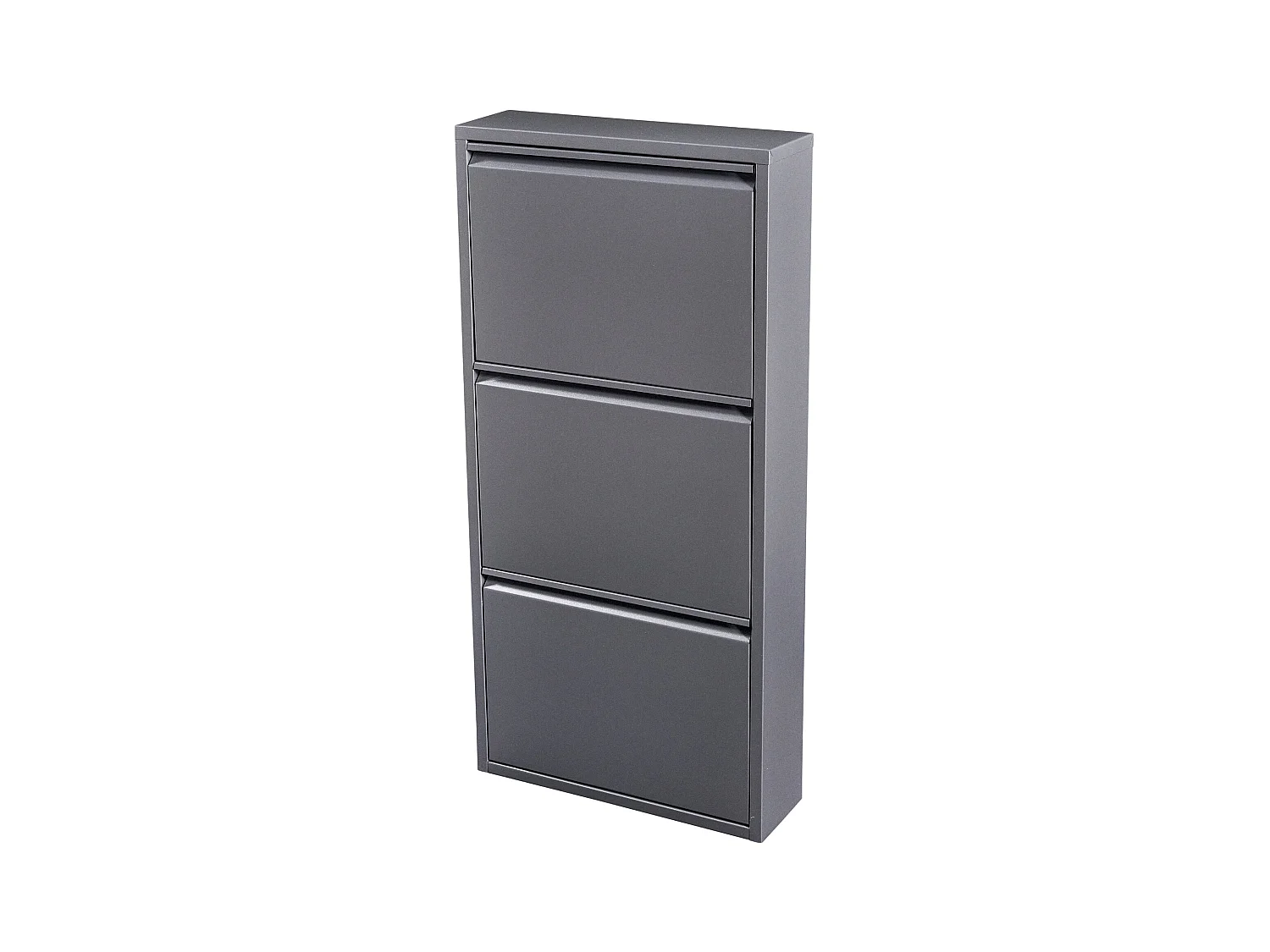 Scarpiera con 3 cassetti reclinabili grigio 03_0007638