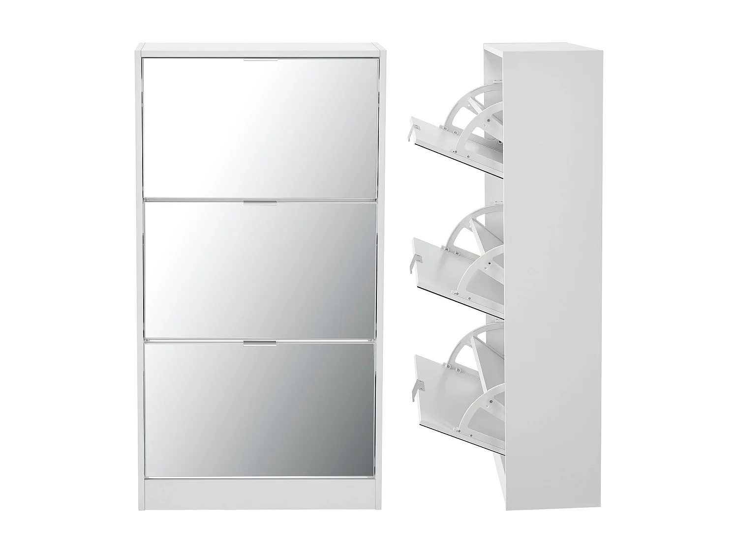 Meuble à chaussures 115 blanche 60 x 24 x 115 cm 03_0007631