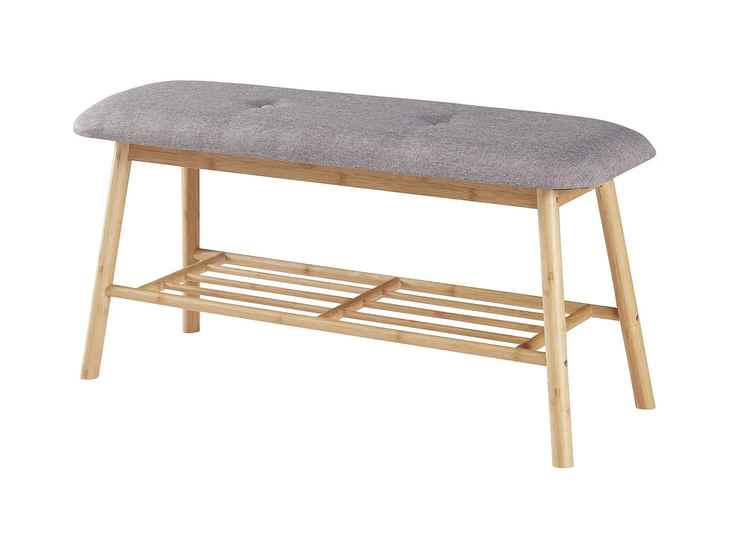 Banc à chaussures bambou bambou marron 45 x 90 x 30 cm 03_0007658