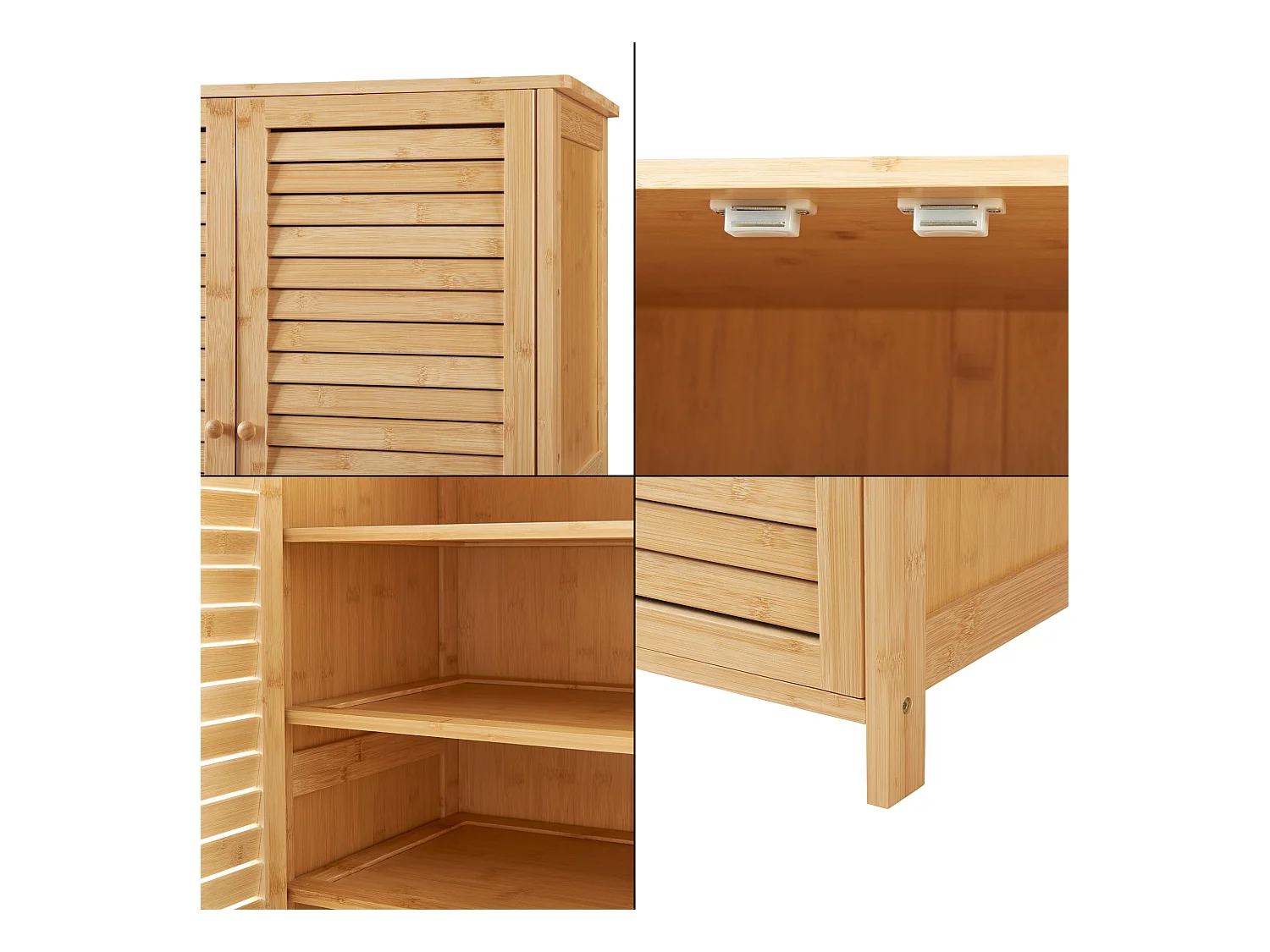 Armoire à chausures bambou bambou marron 66 x 33 x 87.5 cm 03_0007661