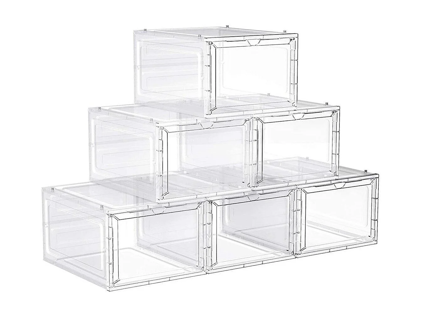 Boîtes à chaussures lot blanche 27 x 34.5 x 19 cm 12_0002636