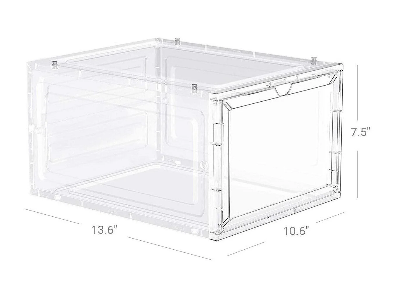 Boîtes à chaussures lot blanche 27 x 34.5 x 19 cm 12_0002636