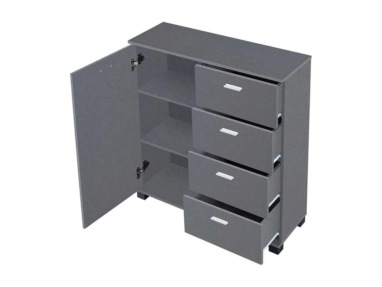 Sapateira 84 x 80 x 28 cm cinza escuro 03_0007628