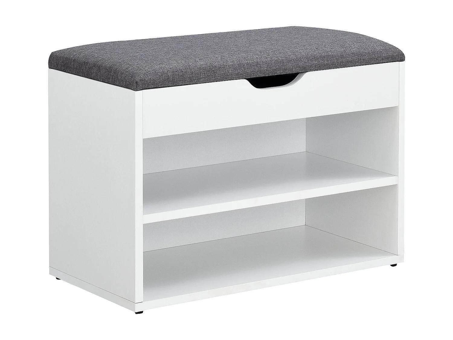 Banco de sapatos 46 x 60 x 30 cm branco cinza 03_0007656