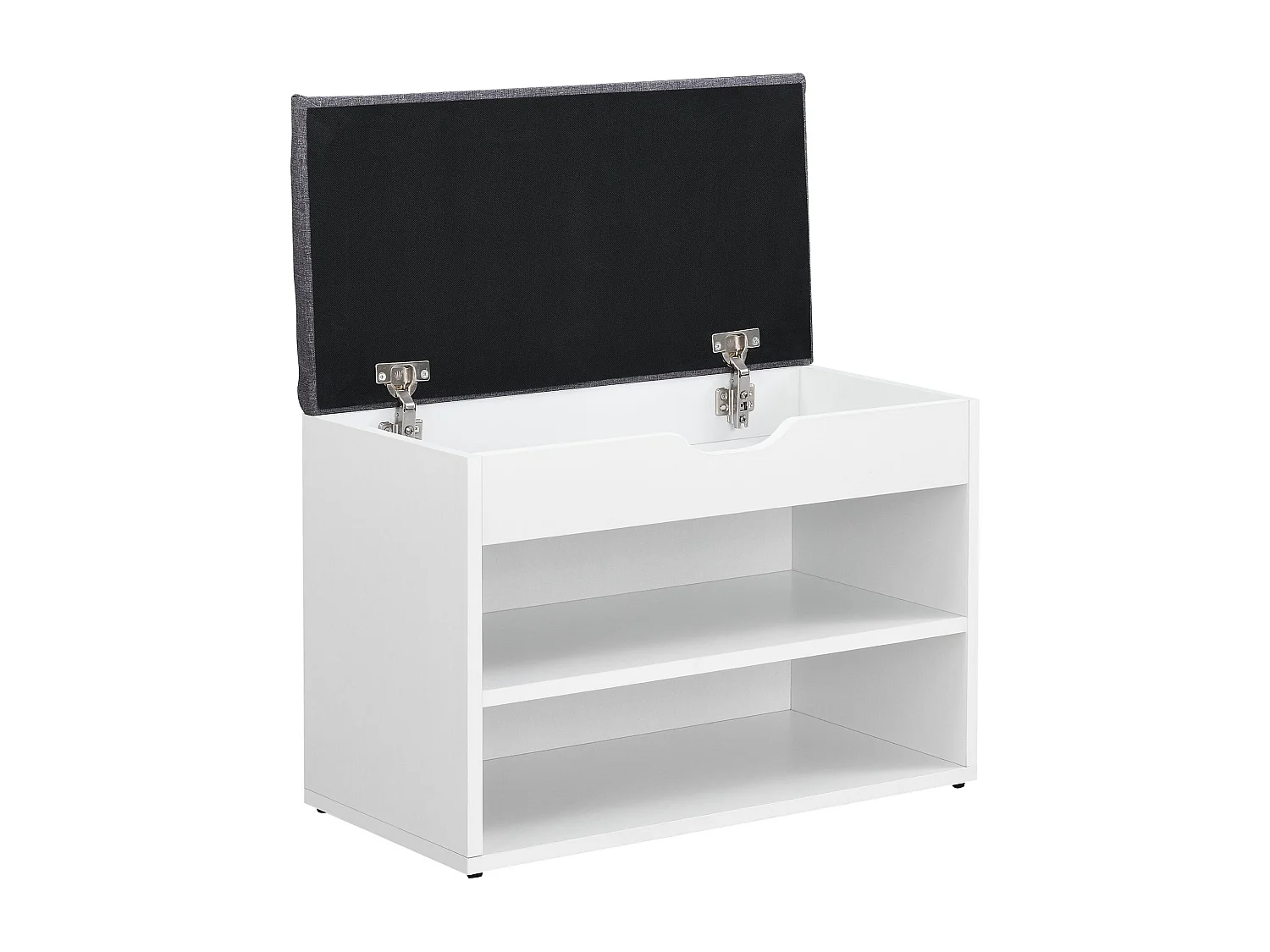 Banco de sapatos 46 x 60 x 30 cm branco cinza 03_0007656
