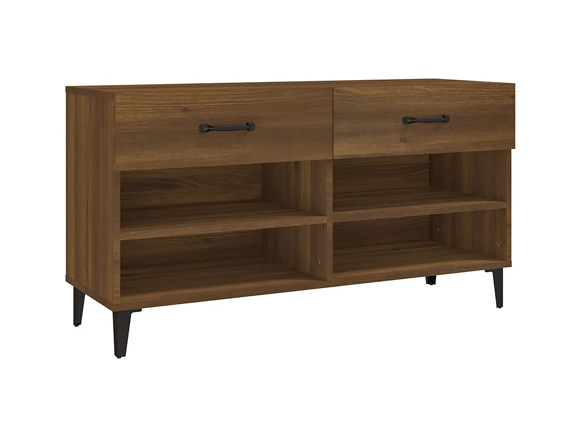 Meuble à chaussures 102 bois marron 102 x 35 x 55 cm 02_0043380